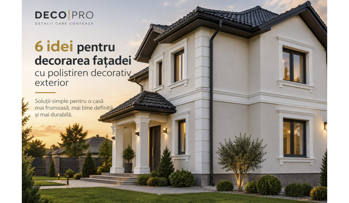 6 idei pentru decorarea fațadei cu polistiren decorativ exterior