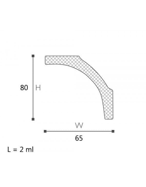 CORNISA DECORATIVA NOMASTYL B1 78x66x2000