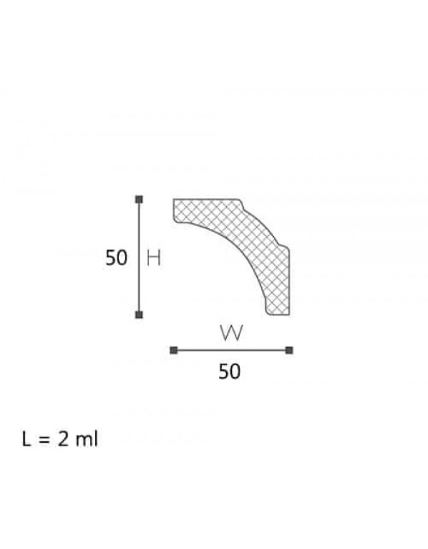 CORNISA DECORATIVA NOMASTYL B5 50x50x2000