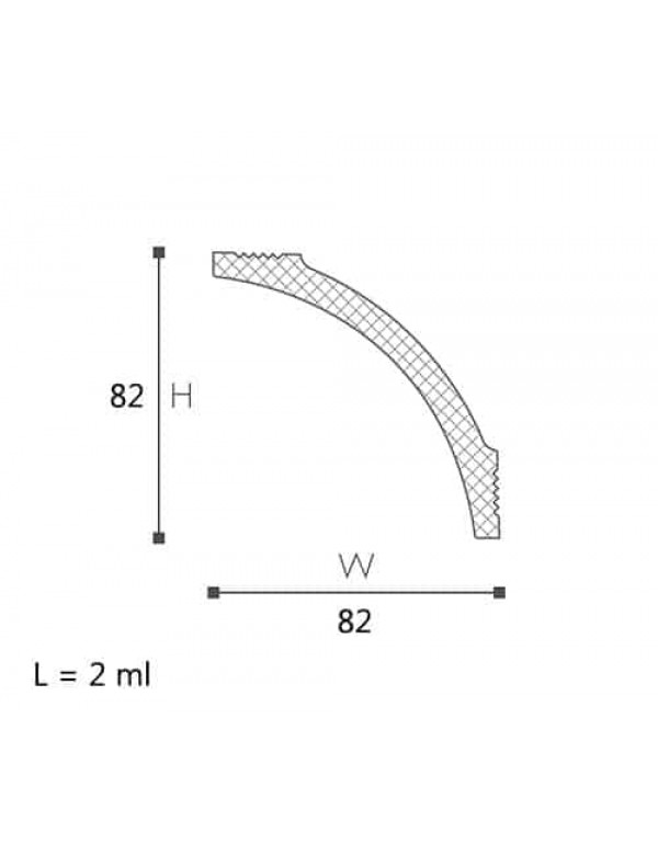 CORNISA DECORATIVA NOMASTYL B8 82x82x2000