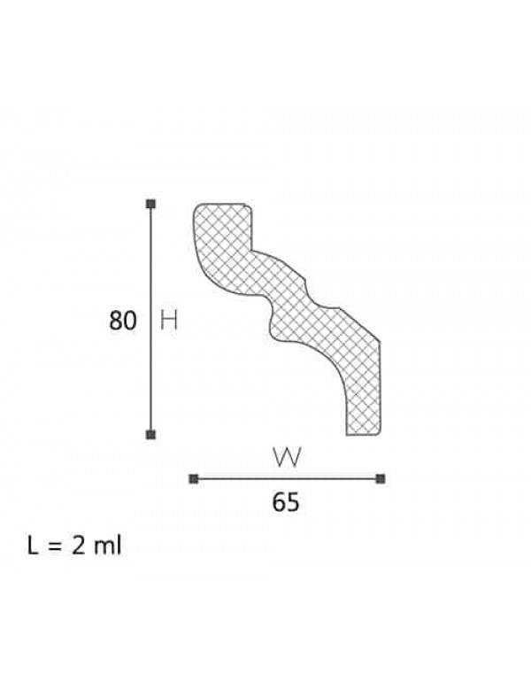 CORNISA DECORATIVA NOMASTYL C 80x65x2000