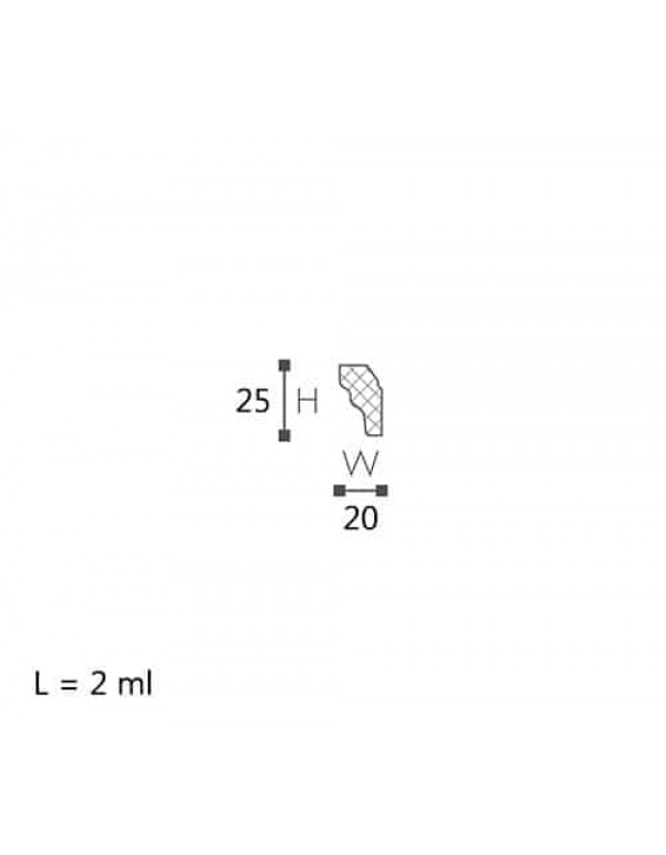 CORNISA DECORATIVA NOMASTYL E 25x17x2000
