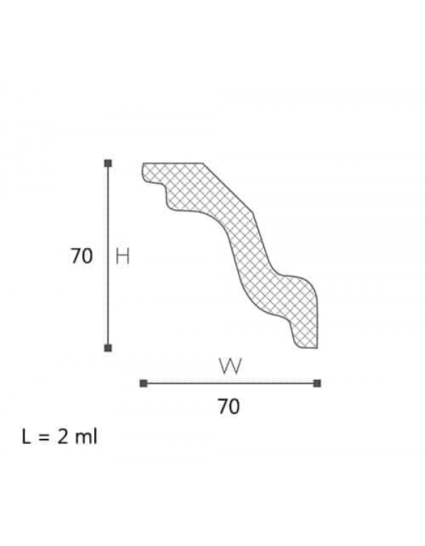 CORNISA DECORATIVA NOMASTYL K 70x70x2000