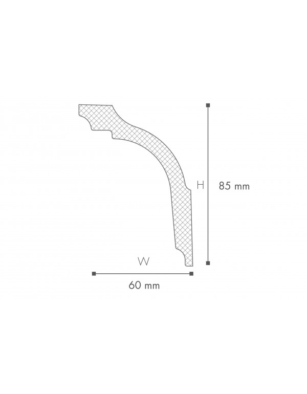 CORNISA DECORATIVA NOMASTYL GL 85x60x2000