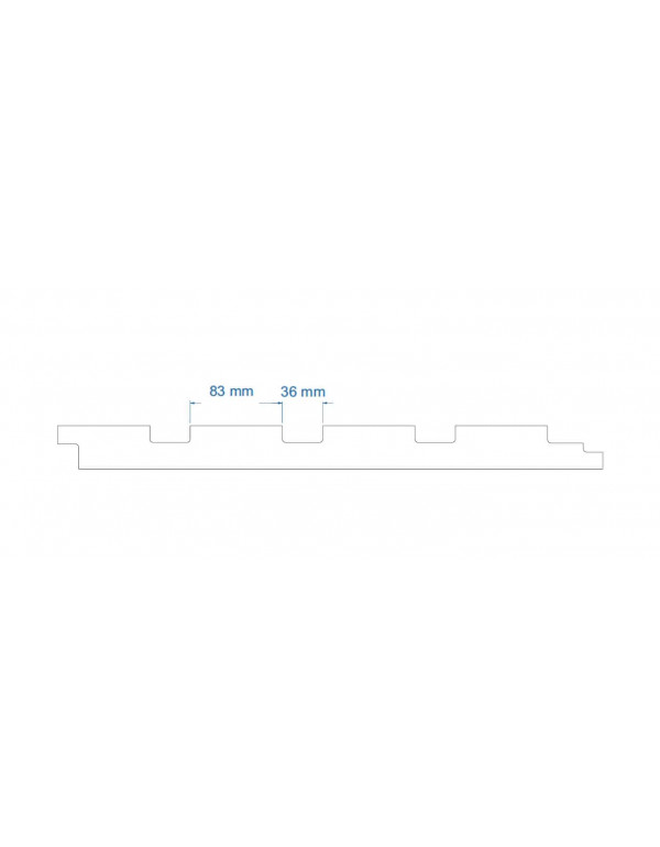 TERMOSISTEM DECORATIV FUGA PANEL 2 500x40x2000