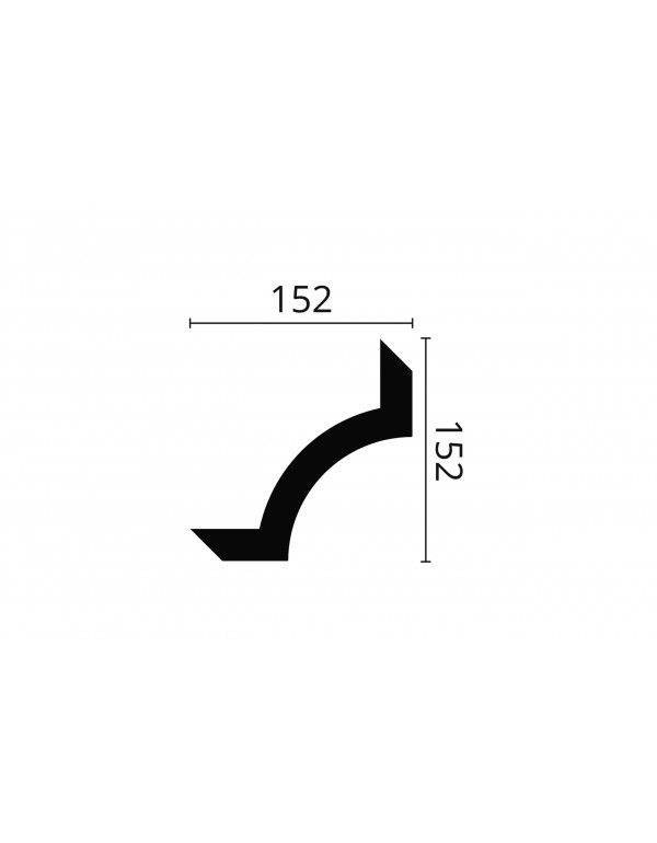 Set coltar decorativ caroiaje poliuretan Arstyl SP2-5 152X152 -  4 buc.