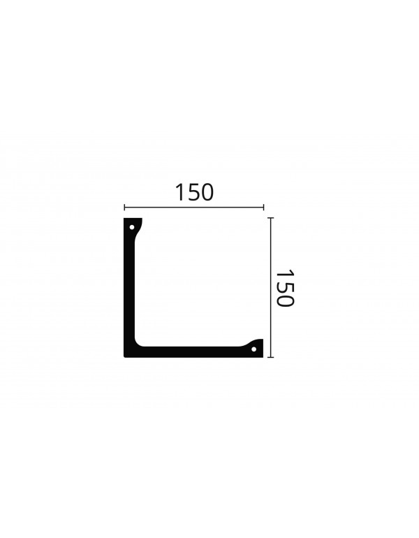 Scafa decorativa led tavan perete poliuretan Arstyl L1 150x150x2000