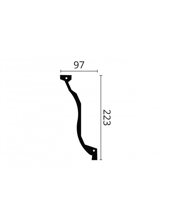 CORNISA DECORATIVA POLIURETAN Z7 223x97x2000