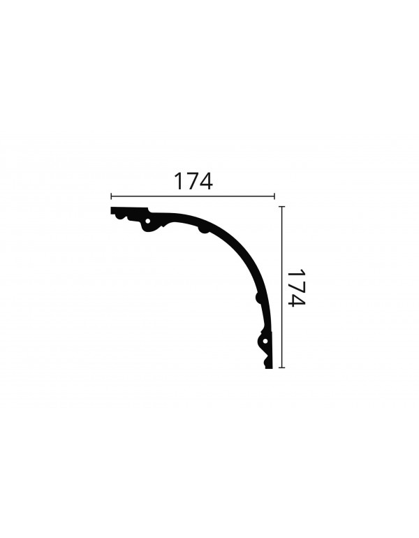 SET COLT CORNISA DECORATIVA POLIURETAN Z42 174X174X2000 -  2 BUC.