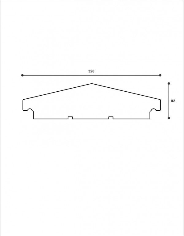 CAPAC DE GARD ADRo-Decor ST108 320x82x2000