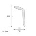 Cornisa decorativa Nomastyl GT 120X50X2000 Cornisa decorativa Nomastyl GT 120X50X2000