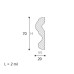 Profil decorativ Nomastyl N 70X20X2000 Profil decorativ Nomastyl N 70X20X2000