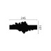 Set ornament decorativ caroiaje accesoriu Arstyl z104 pentru profil Z10- 2 BUC.