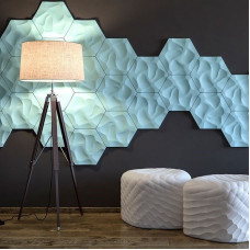 Panou decorativ 3D interior poliuretan Arstyl 3D CORAL 380X329X25