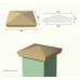 Capac stalp gard ADRO-DECOR ST103 330X330X93