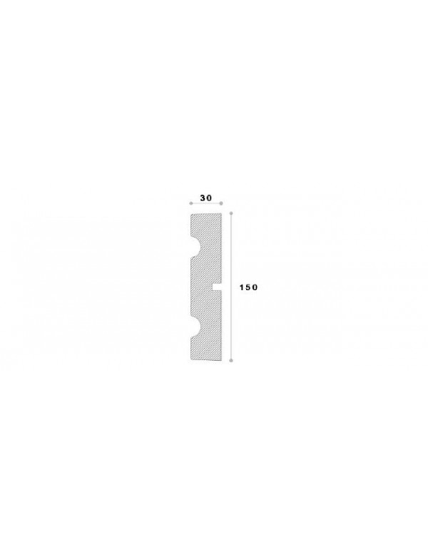 ANCADRAMENT DECORATIV FEREASTRA REMA22 150x30x2000