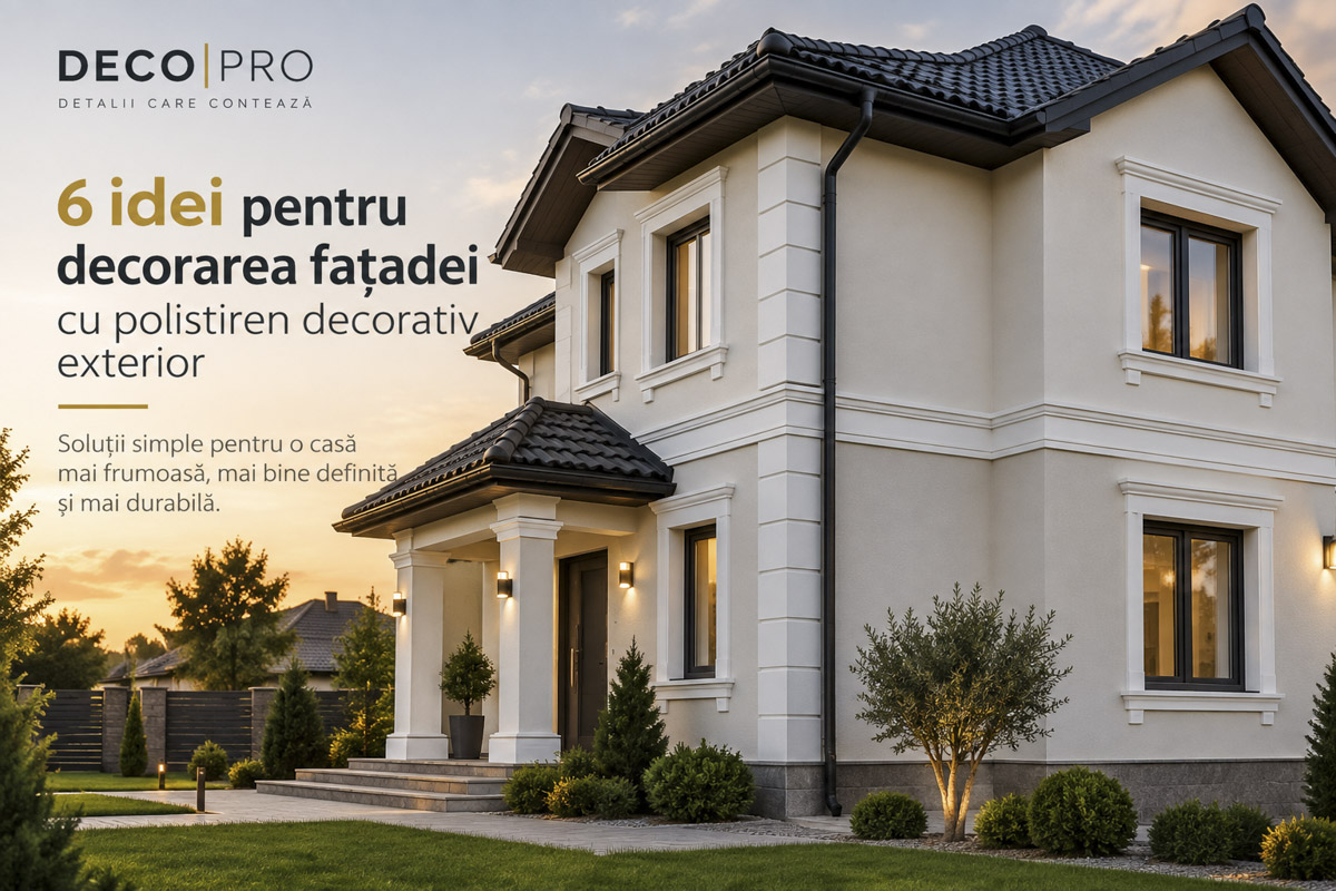 6 idei moderne de decorare a fațadei cu polistiren decorativ exterior